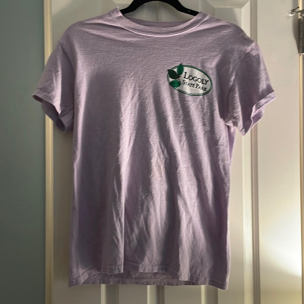 Purple graphic tee